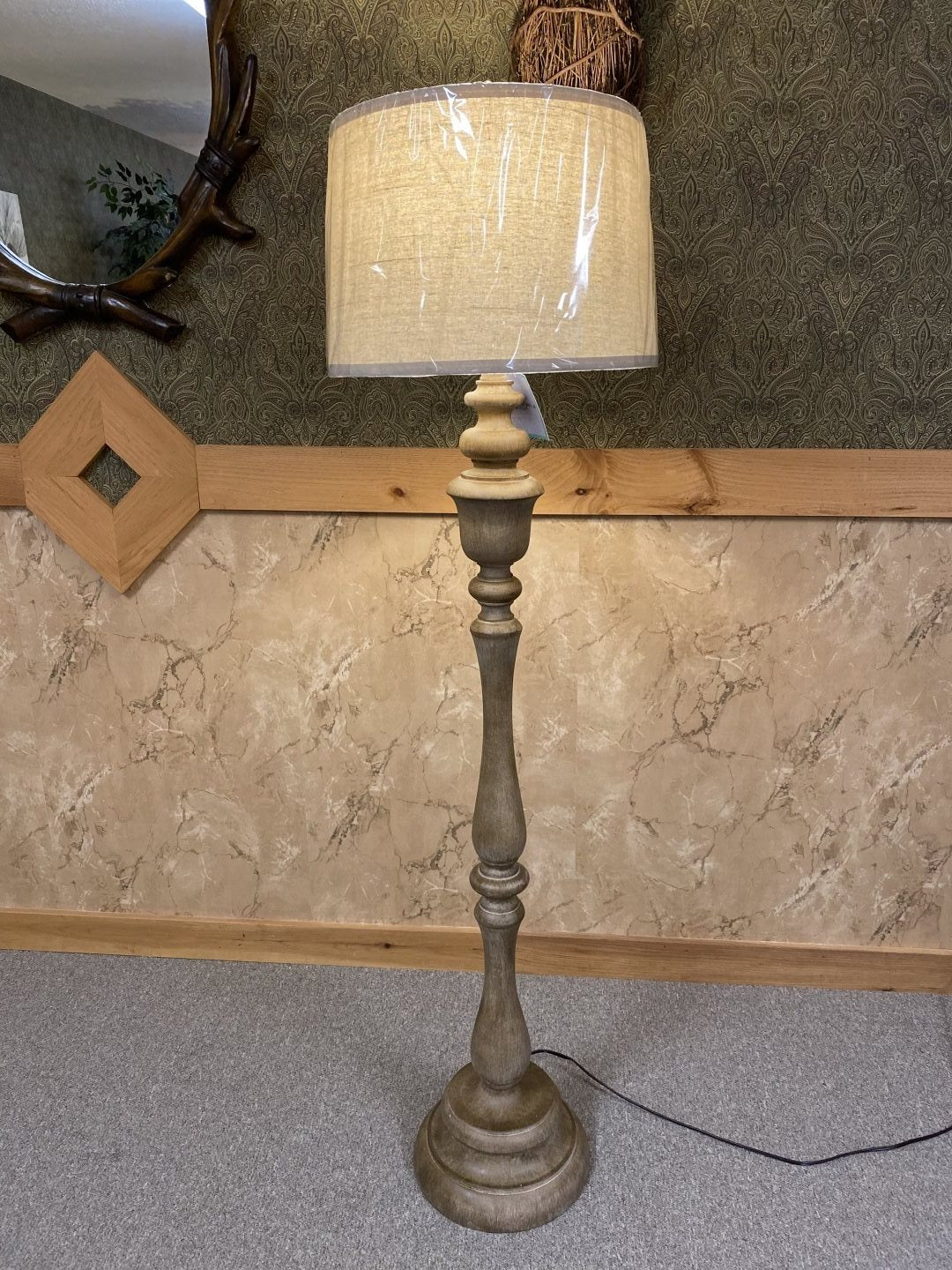 60- inch Wood Look Floor Lamp by Lamps Per Se | Bel Furniture