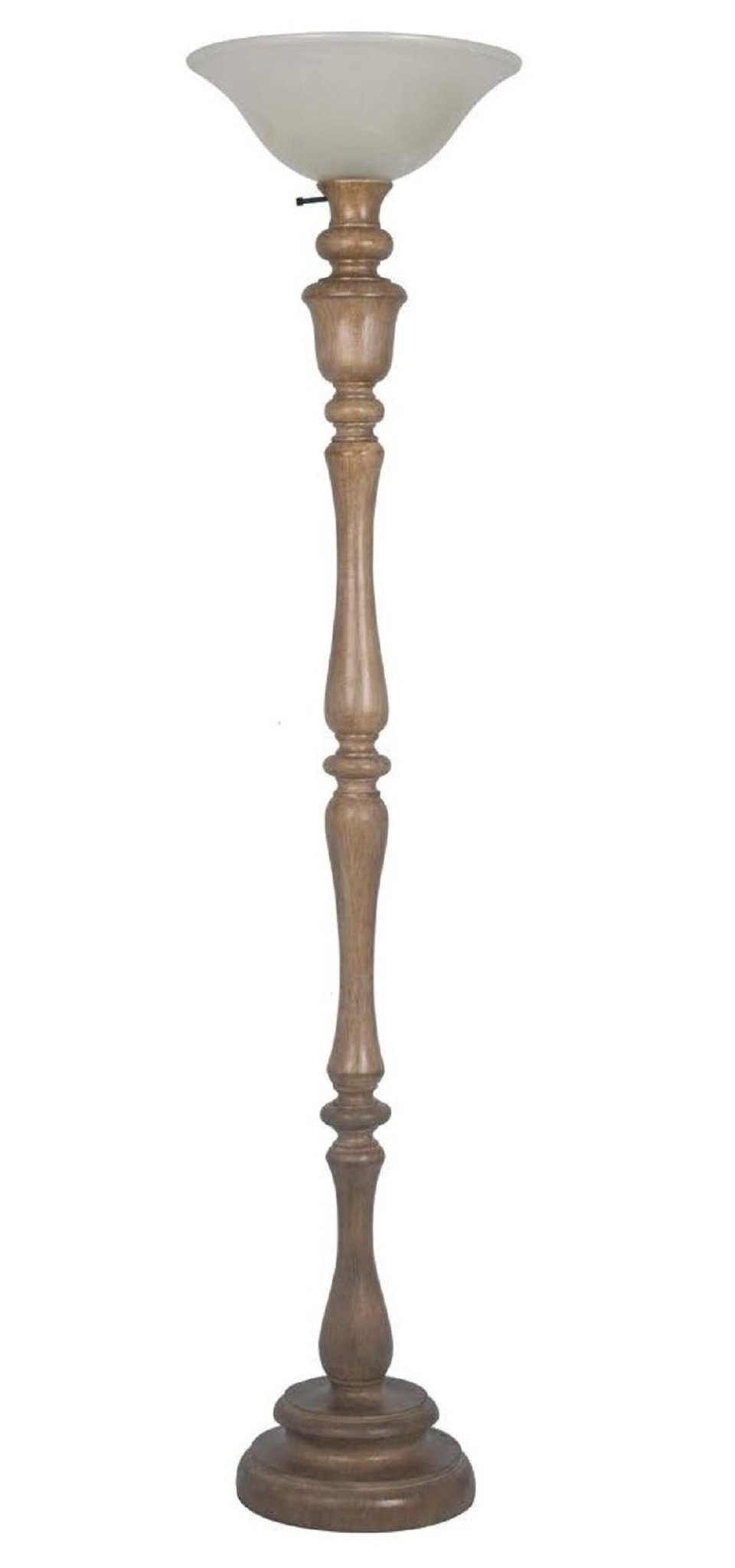 60" Polyresin Floor Lamp In Reclaimed Wood Finish by Lamps Per Se | Bel Furniture