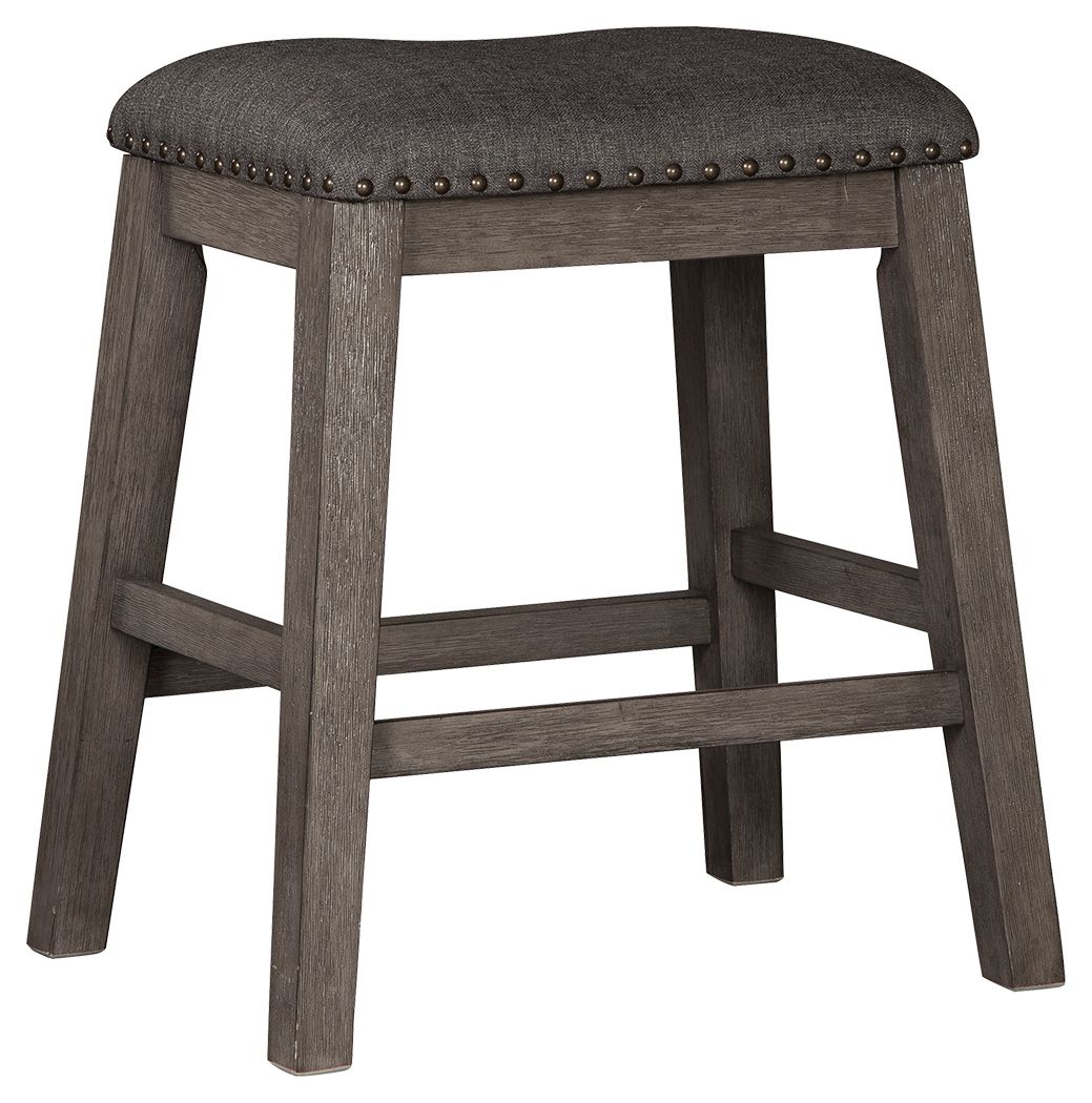 Caitbrook - Gray - Upholstered Stool (Set of 2) by Signature Design by Ashley® | Bel Furniture