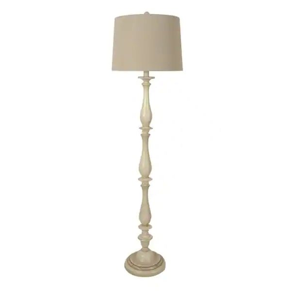 61- inch White Washed Floor Lamp by Lamps Per Se | Bel Furniture
