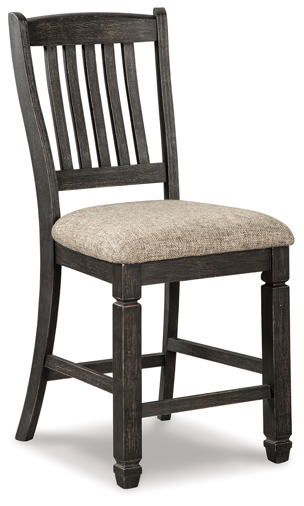 Tyler Creek - Black / Grayish Brown - Upholstered Barstool (Set of 2) by Signature Design by Ashley® | Bel Furniture