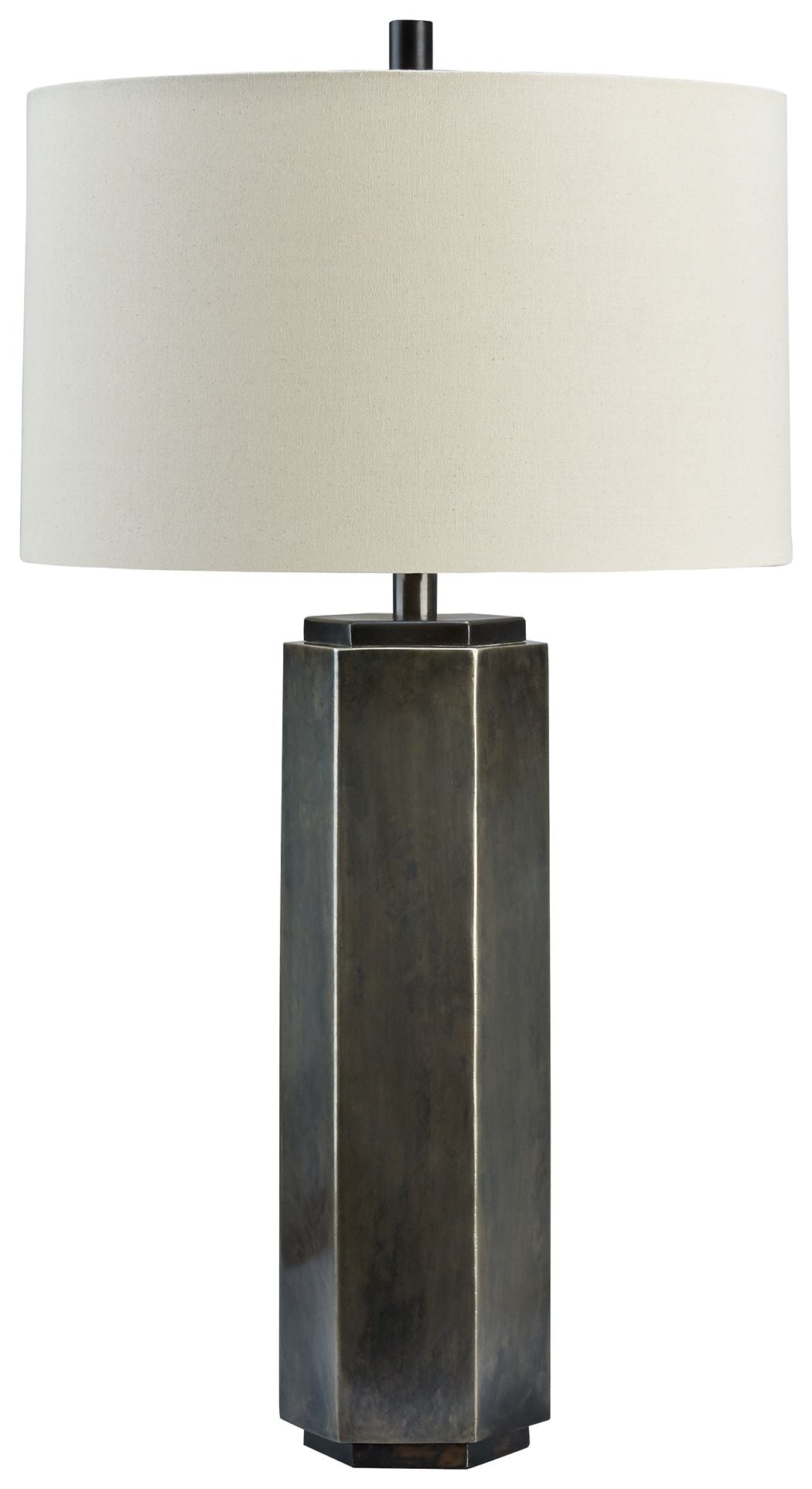Dirkton - Antique Pewter Finish - Metal Table Lamp by Signature Design by Ashley® | Bel Furniture
