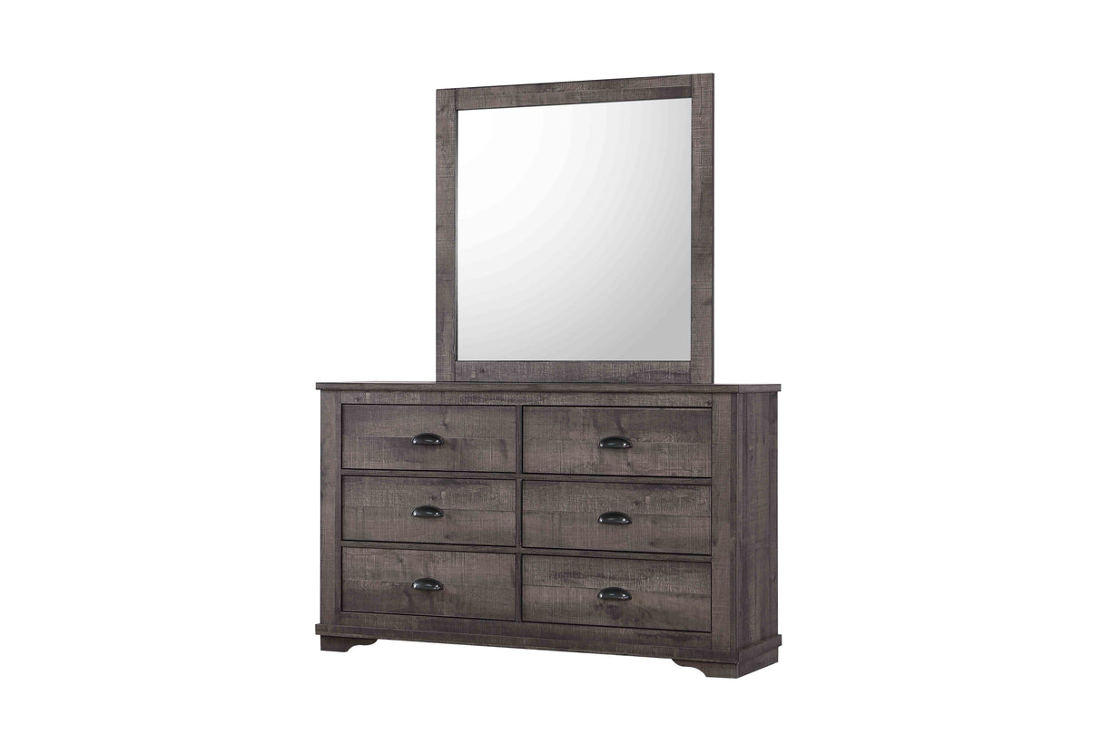 Coralee - Dresser, Mirror Dark Brown by Crown Mark | Bel Furniture