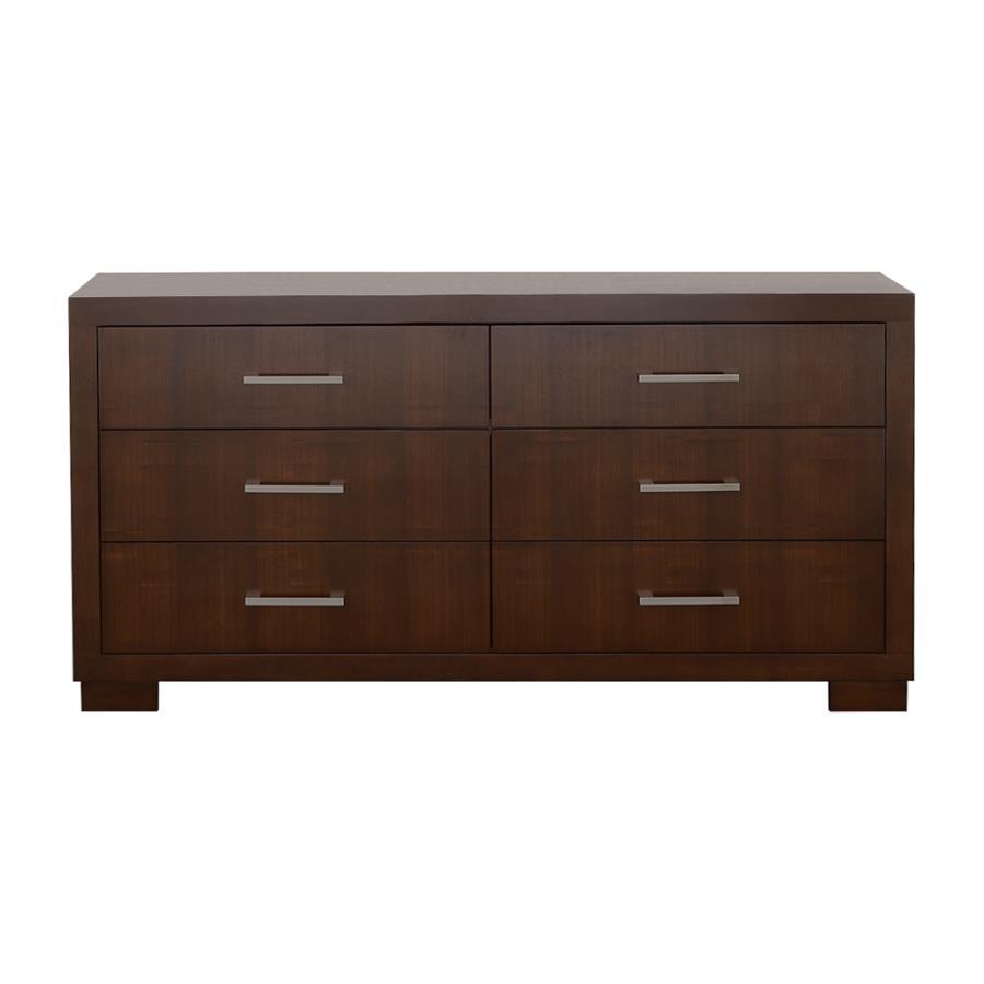 Jessica - 6-drawer Dresser Dark Brown by CoasterEssence | Bel Furniture