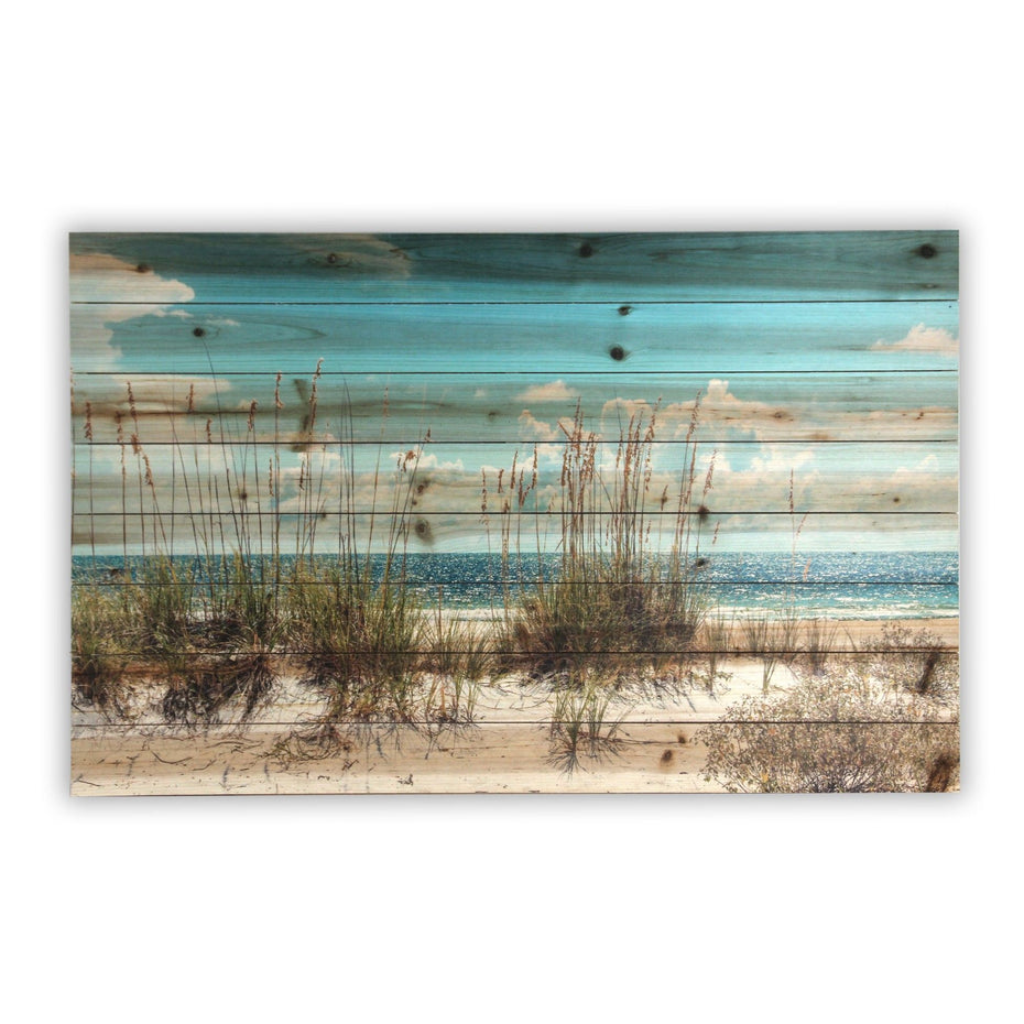 Ocean Sand Dunes Wall Art Plank - 48" x 30"