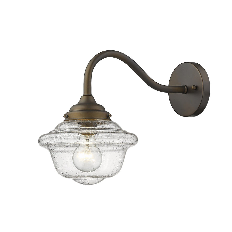 Vintage Schoolhouse Outdoor Wall Light - Burnished Bronze