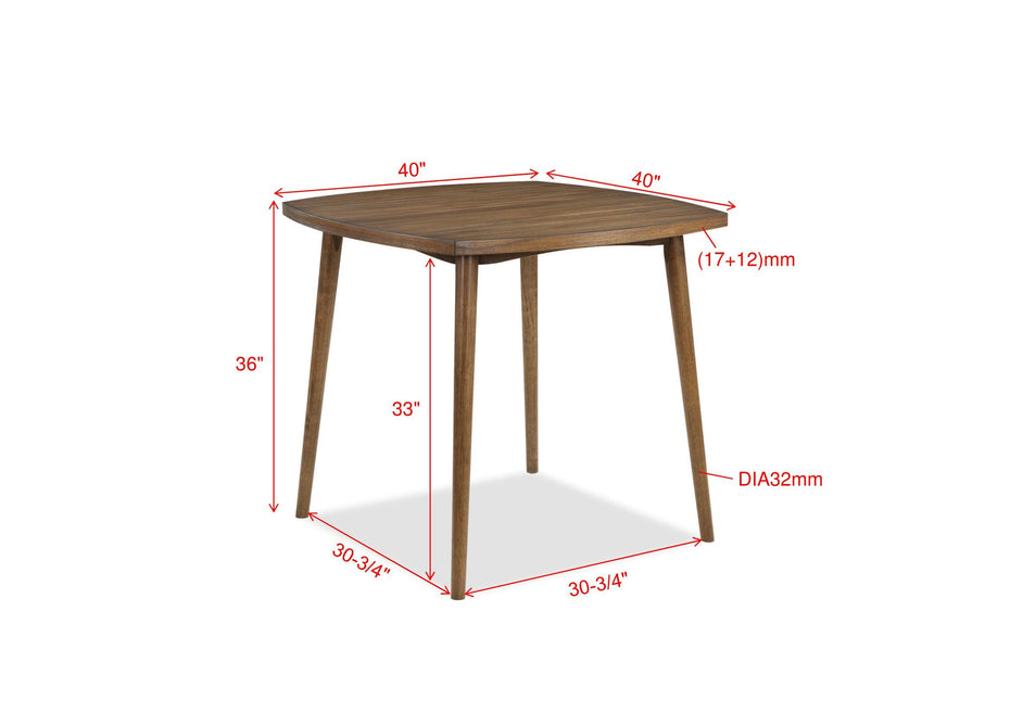Weldon - Counter Height Table - Brown