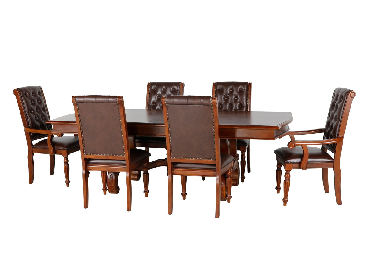 7 PIECE DINING ROOM SET by Mollai Collections | Bel Furniture