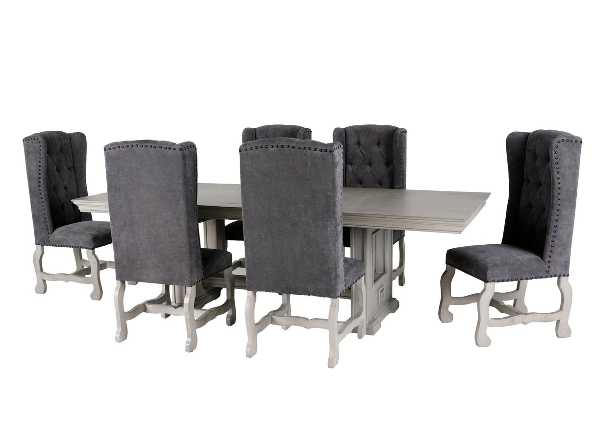 ASPEN / MAGNOLIA 7 PIECE DINING ROOM SET by Mollai Collections | Bel Furniture