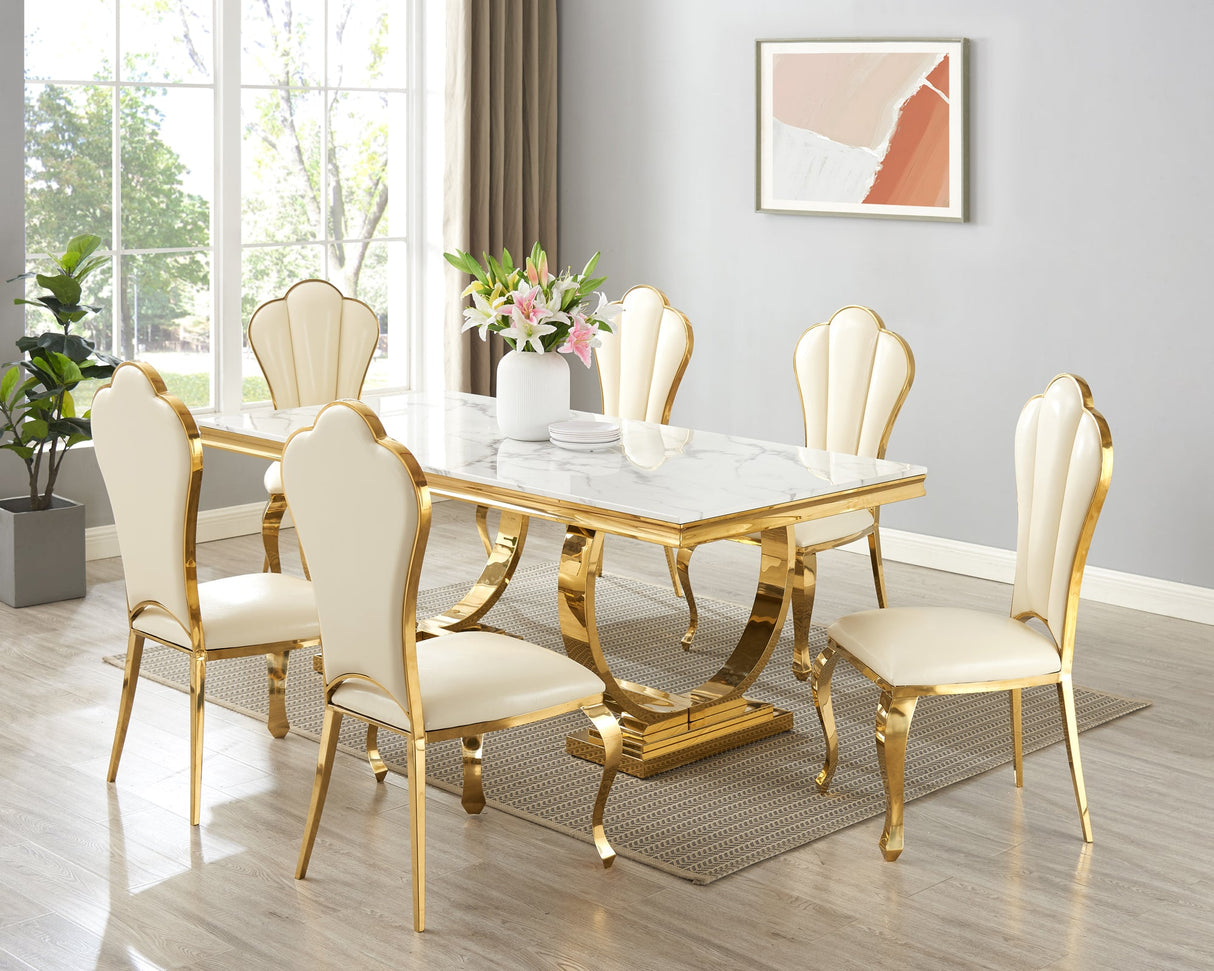 7 PIECE DINING ROOM SET by Mollai Collections | Bel Furniture