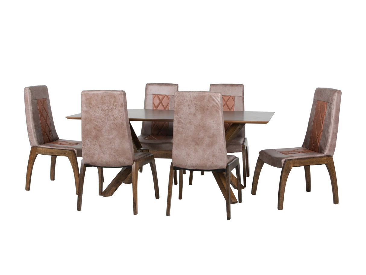 7 PIECE DINING ROOM SET by Mollai Collections | Bel Furniture