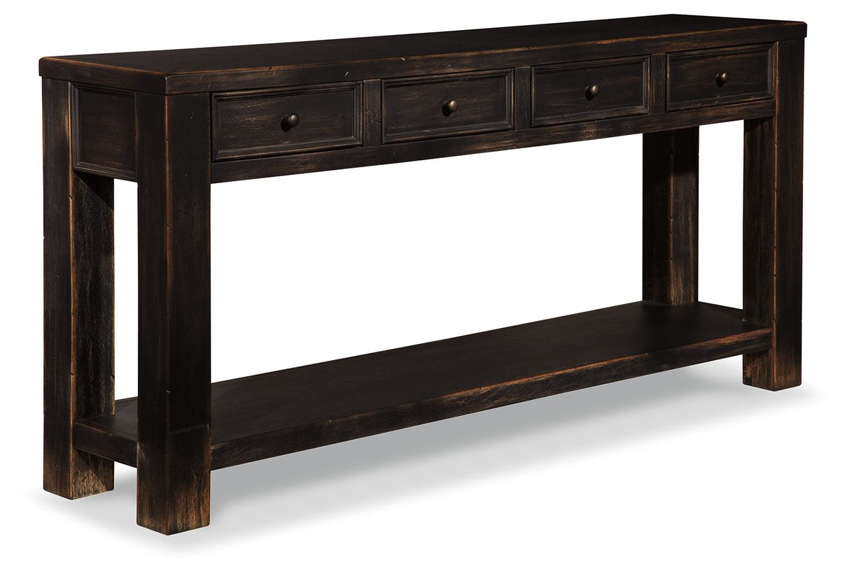 Gavelston - Black - Sofa Table by Signature Design by Ashley® | Bel Furniture