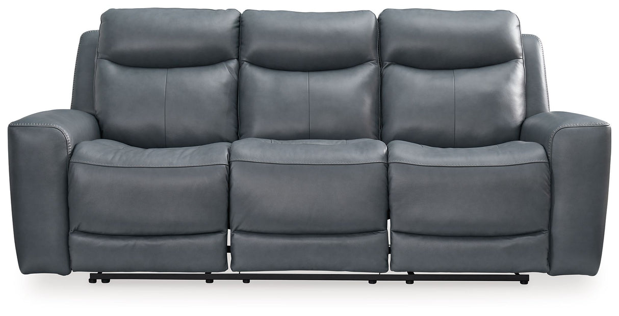 Mindanao - Pwr Rec Sofa With Adj Headrest Dark Gray by Signature Design by Ashley® | Bel Furniture