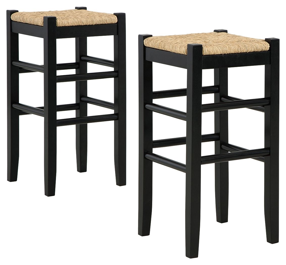 Mirimyn - Tall Stool (Set of 2) Black by Signature Design by Ashley® | Bel Furniture