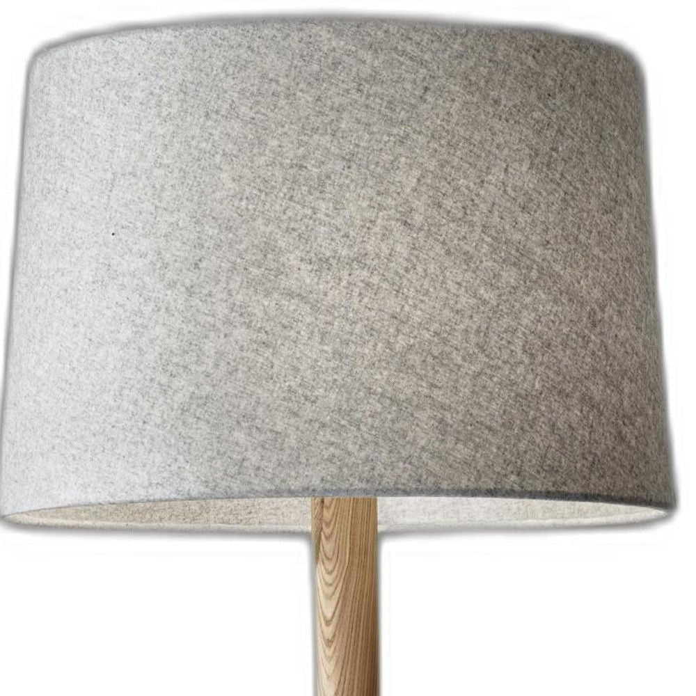 Tripod Floor Lamp With Empire Shade - Gray