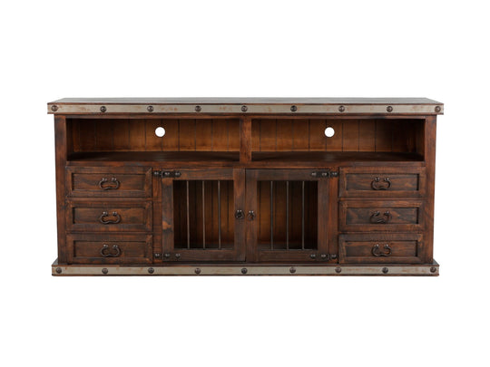 HACIENDA 80" TV STAND by Mollai Collections | Bel Furniture