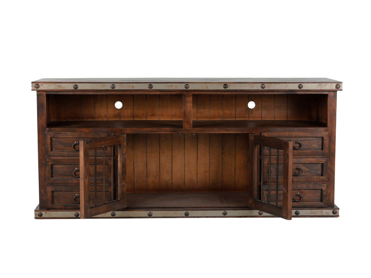 HACIENDA 80" TV STAND by Mollai Collections | Bel Furniture