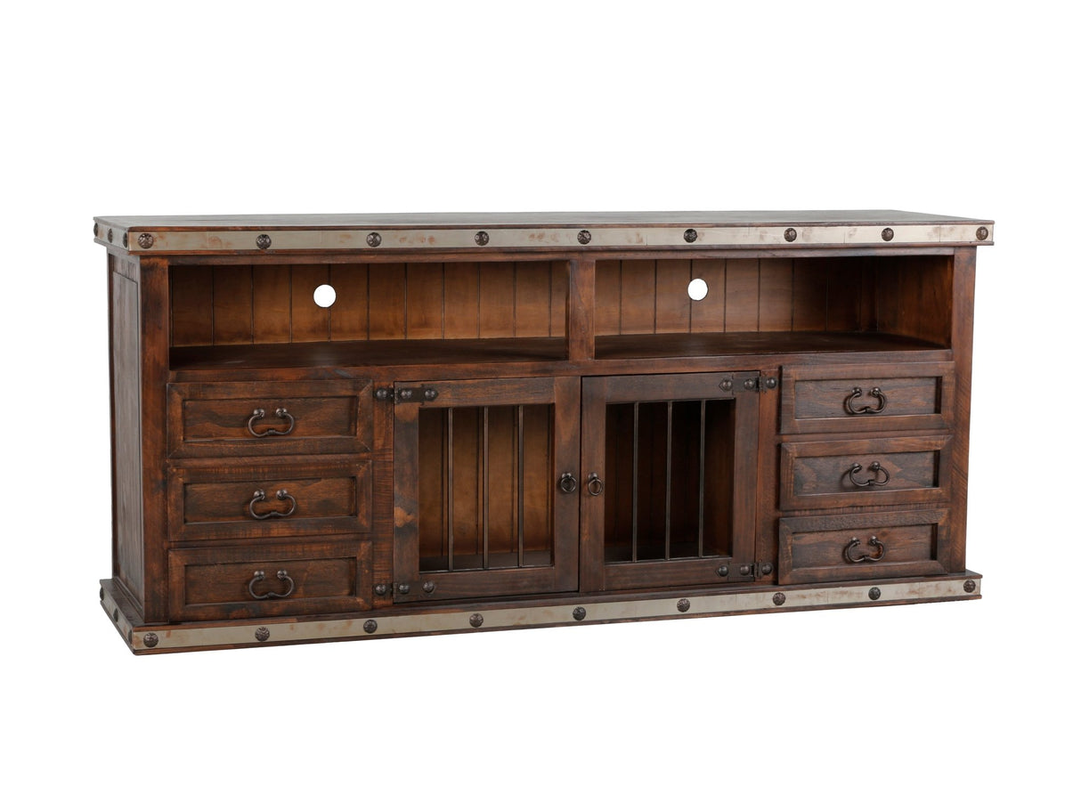 HACIENDA 80" TV STAND by Mollai Collections | Bel Furniture