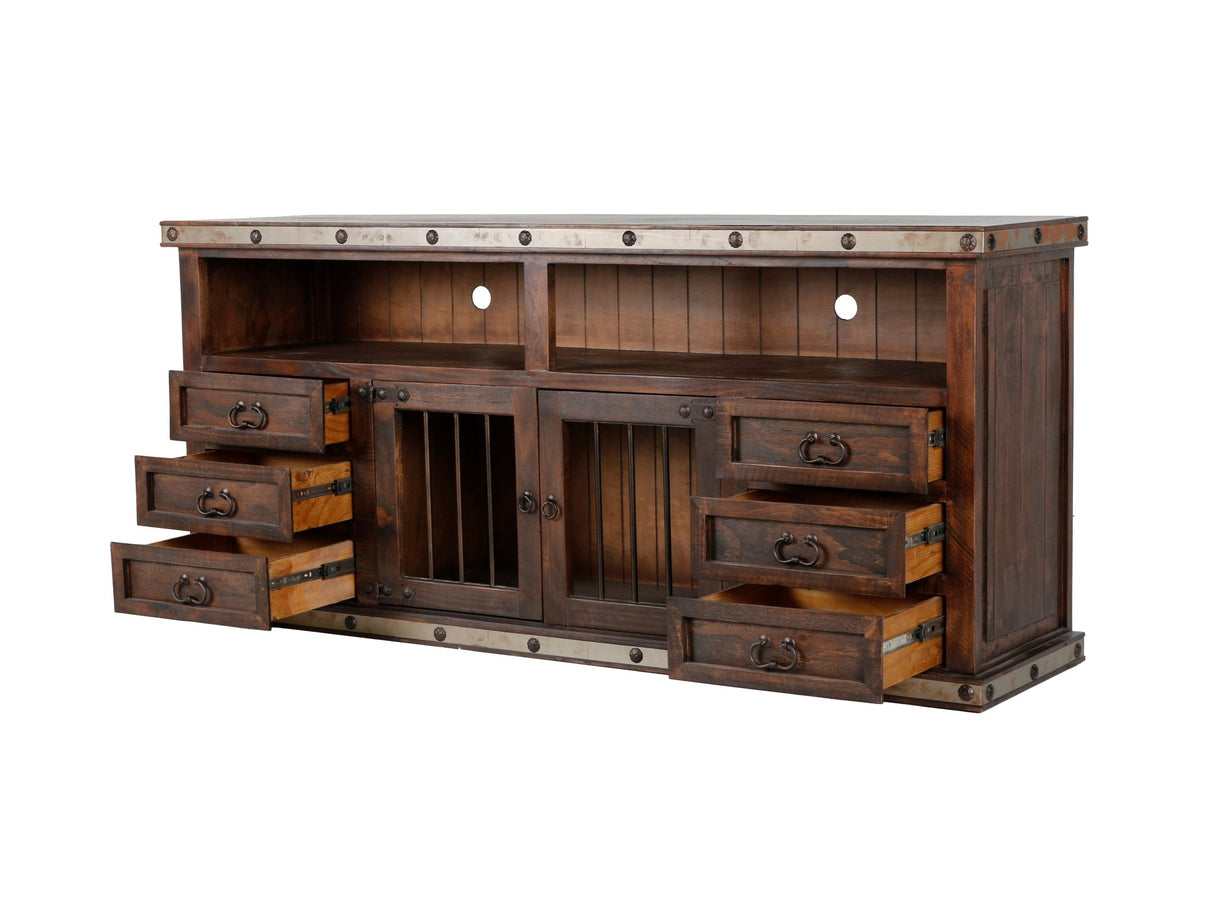HACIENDA 80" TV STAND by Mollai Collections | Bel Furniture