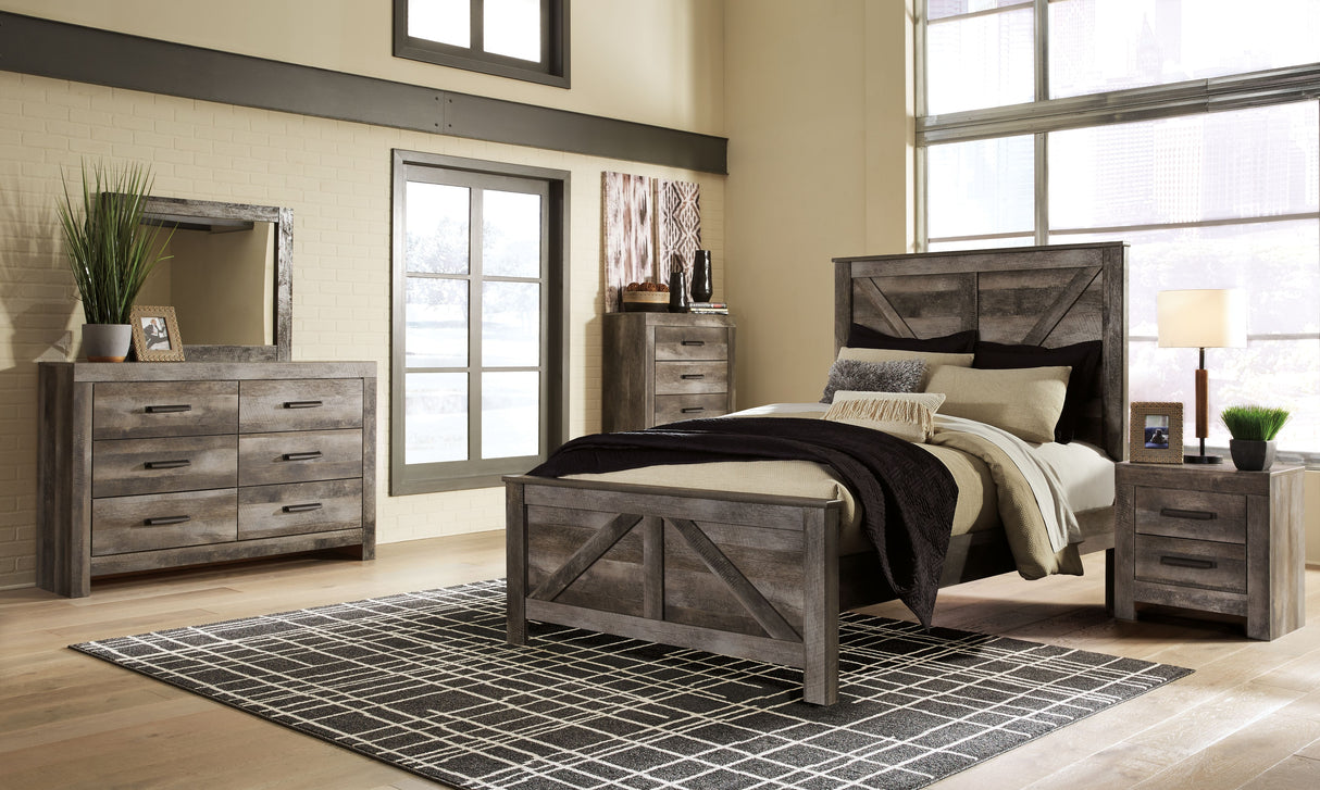 Wynnlow - Crossbuck Panel Bedroom Set Gray by Signature Design by Ashley® | Bel Furniture