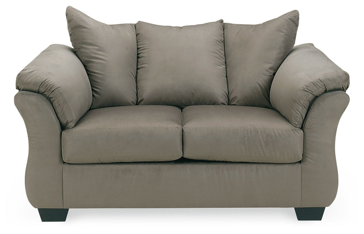 Darcy - Stationary Loveseat Dark Gray by Signature Design by Ashley® | Bel Furniture
