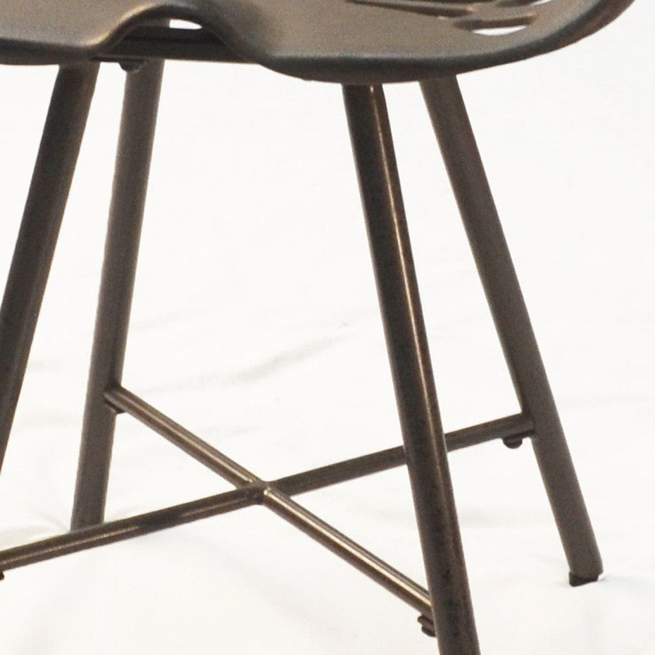 Backless Stool 18" - Copper - Metal