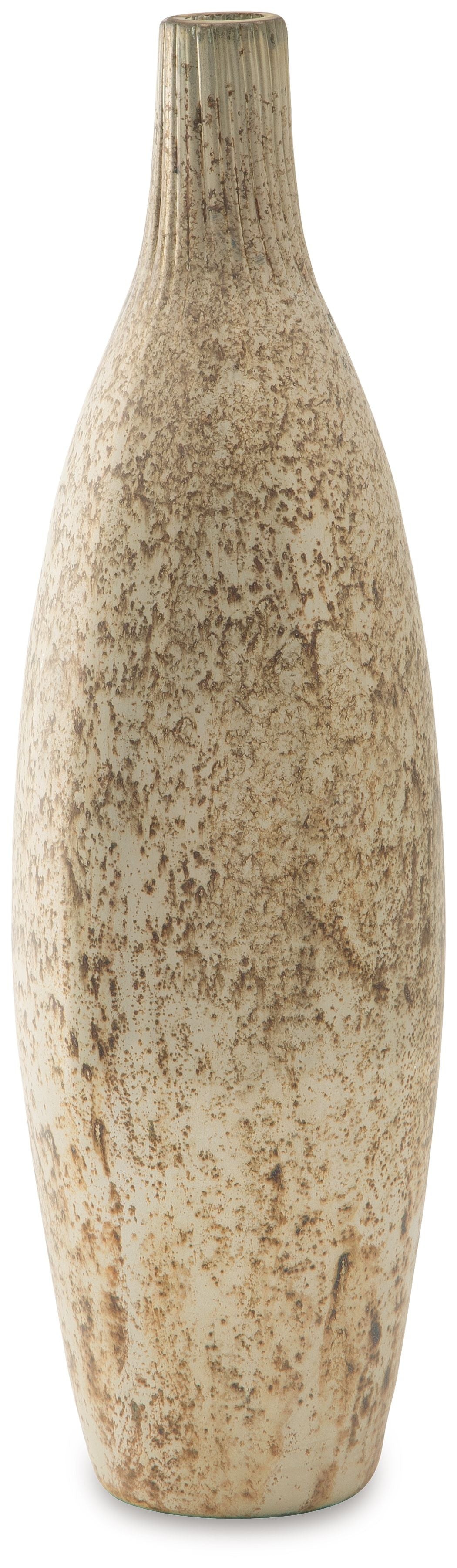 Plawite - Vase Beige 5''W x 5''D x 18''H by Signature Design by Ashley® | Bel Furniture
