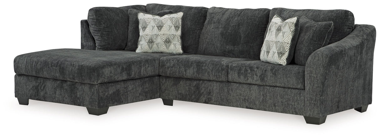 Biddeford -Sectional Black by Signature Design by Ashley® | Bel Furniture