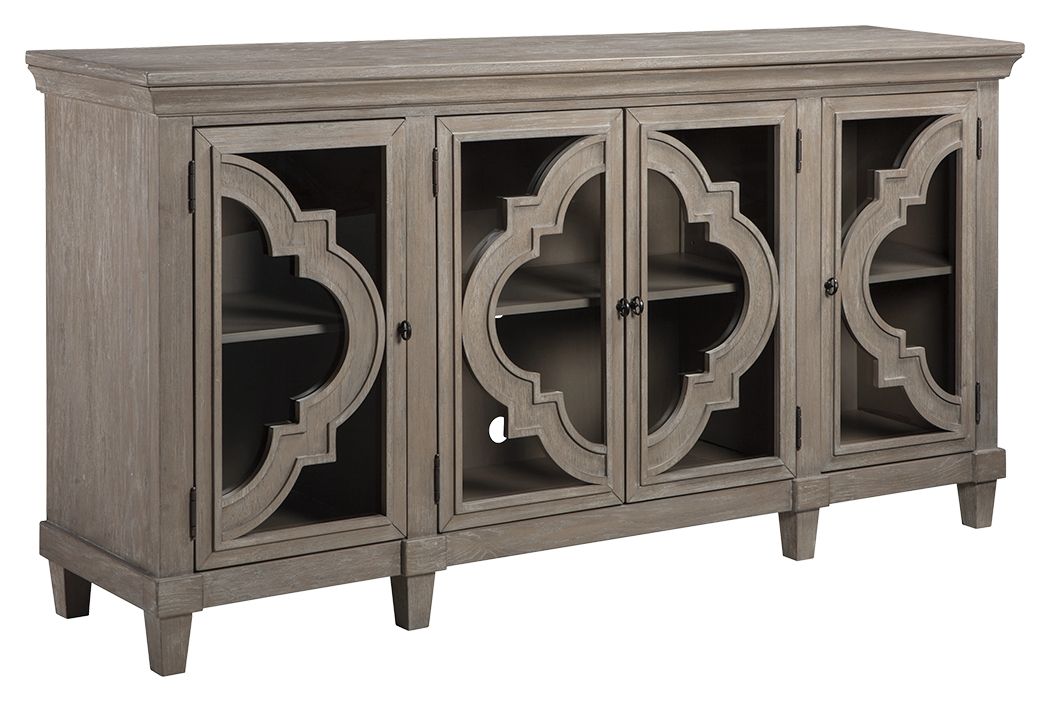 Fossil Ridge - Gray - Accent Cabinet by Signature Design by Ashley® | Bel Furniture