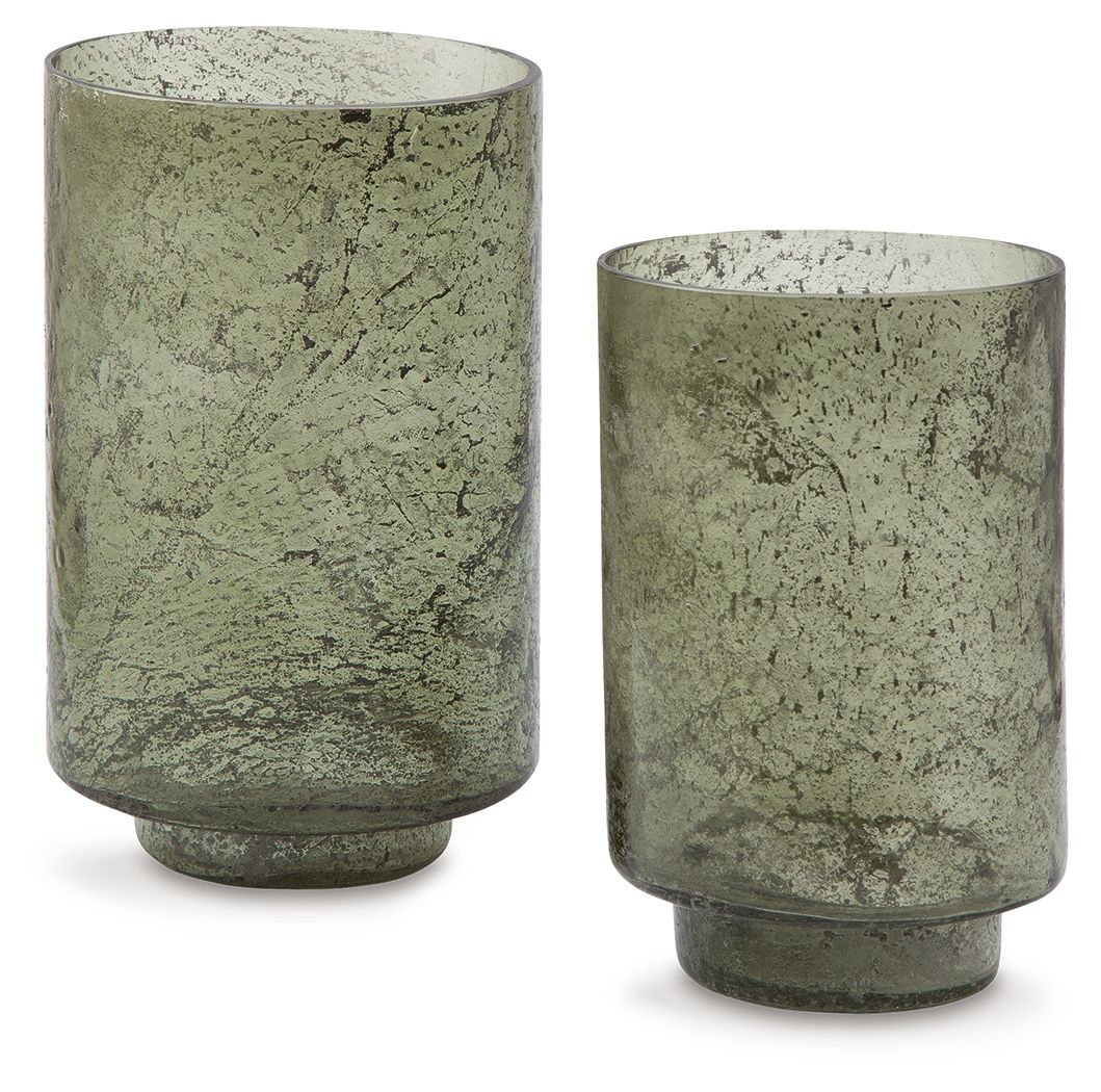 Clarkton - Green - Candle Holder Set (Set of 2) by Signature Design by Ashley® | Bel Furniture