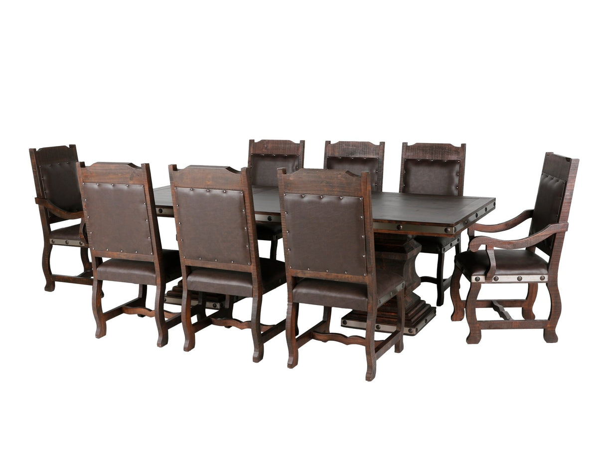 HACIENDA 9 PIECE DINING ROOM SET by Mollai Collections | Bel Furniture