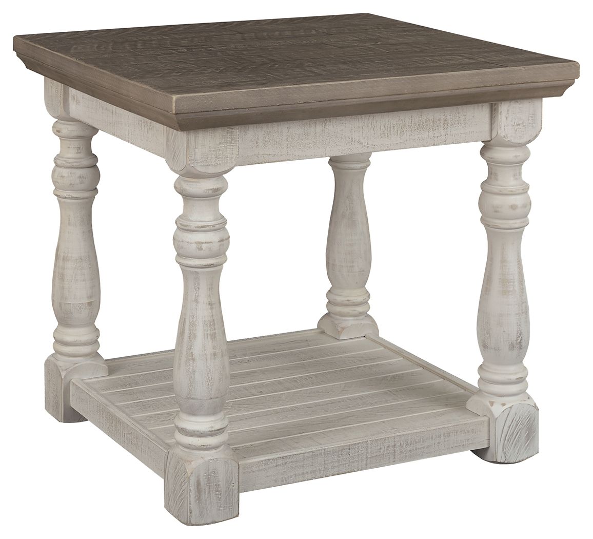 Havalance - Gray / White - Rectangular End Table by Signature Design by Ashley® | Bel Furniture
