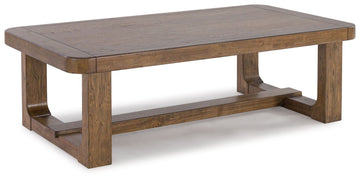 Cabalynn - Light Brown - Rectangular Cocktail Table by Signature Design by Ashley® | Bel Furniture