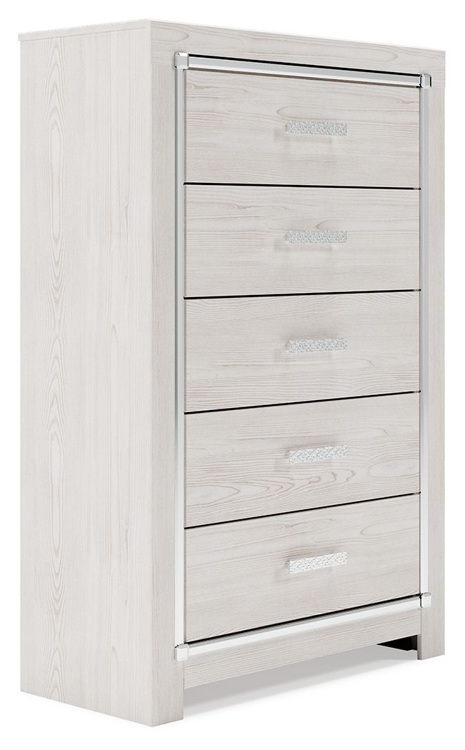 Altyra - White - Five Drawer Chest by Signature Design by Ashley® | Bel Furniture