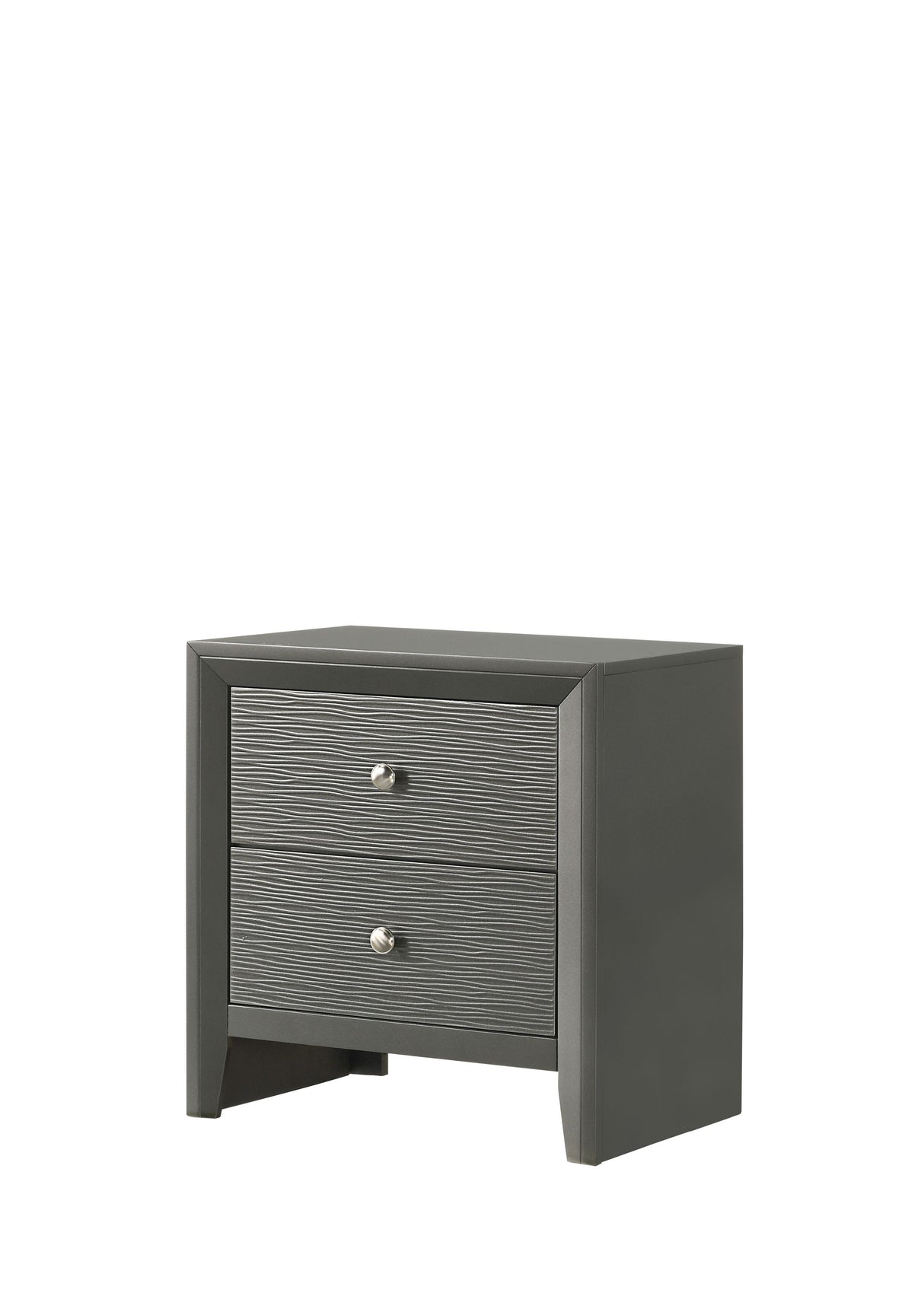 Denker - Nightstand - Gun Metal by Crown Mark | Bel Furniture