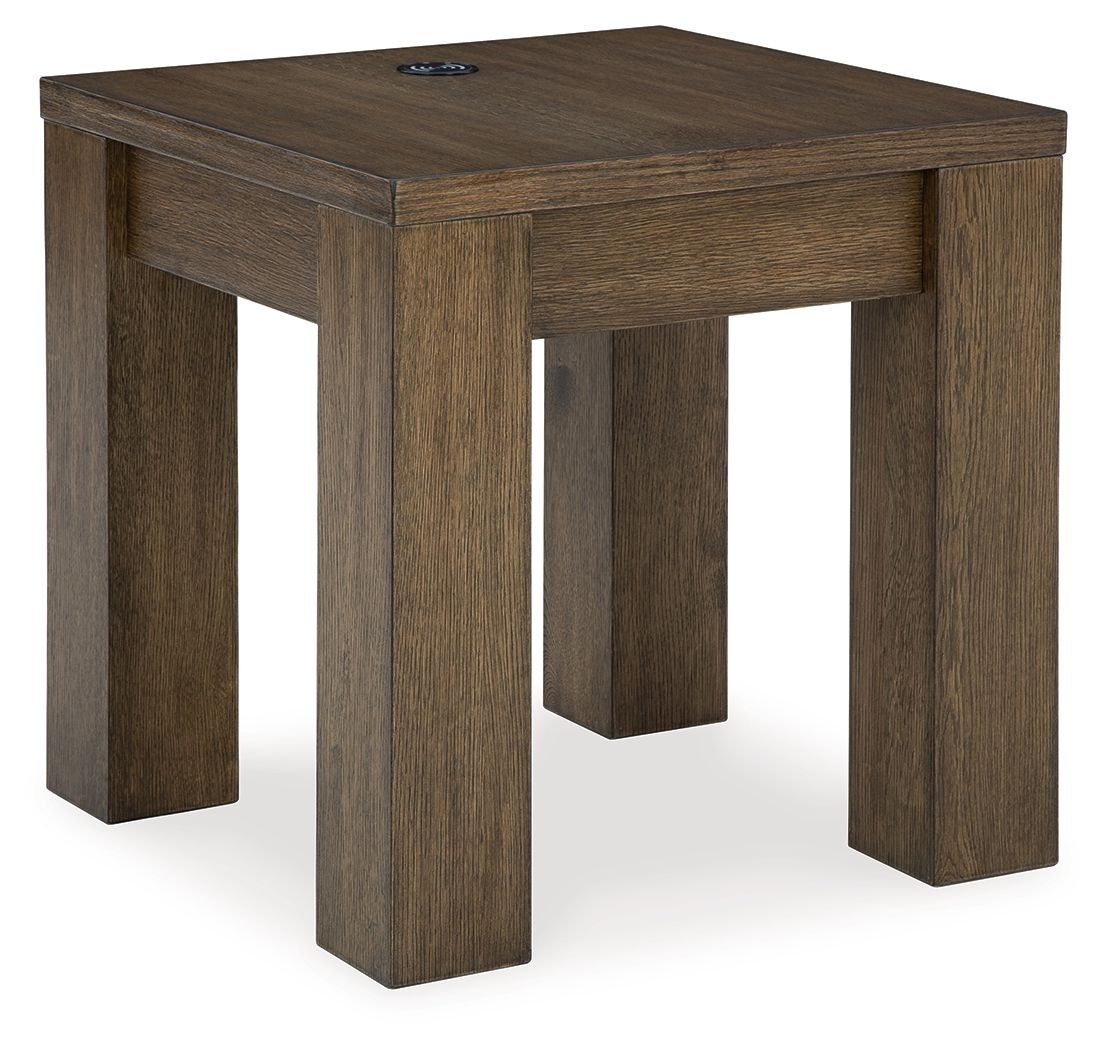 Rosswain - Warm Brown - Square End Table by Signature Design by Ashley® | Bel Furniture