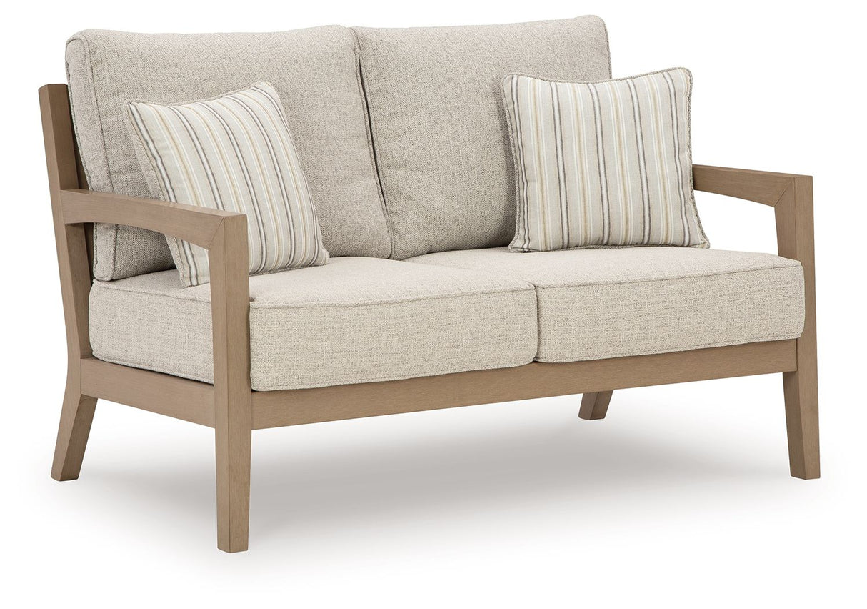Hallow Creek - Driftwood - Loveseat With Cushion by Signature Design by Ashley® | Bel Furniture