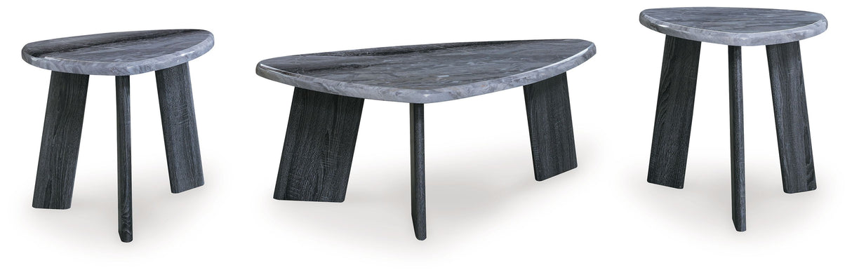 Bluebond - Gray - Occasional Table Set (Set of 3) by Signature Design by Ashley® | Bel Furniture