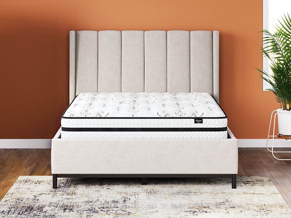 Chime - Medium Hybrid Mattress White by Sierra Sleep® by Ashley | Bel Furniture