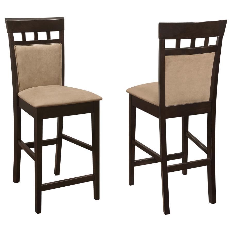 Gabriel - Closed Back Counter Chair (Set of 2) - Cappuccino by CoasterEveryday | Bel Furniture