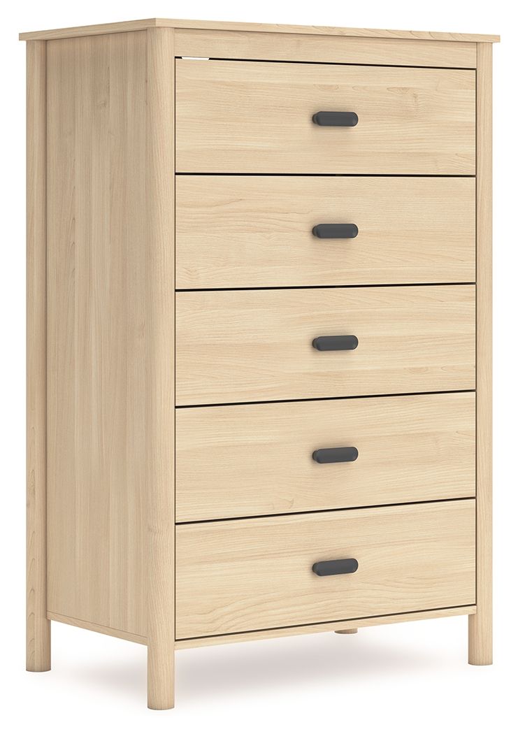 Cabinella - Tan - Five Drawer Chest by Signature Design by Ashley® | Bel Furniture
