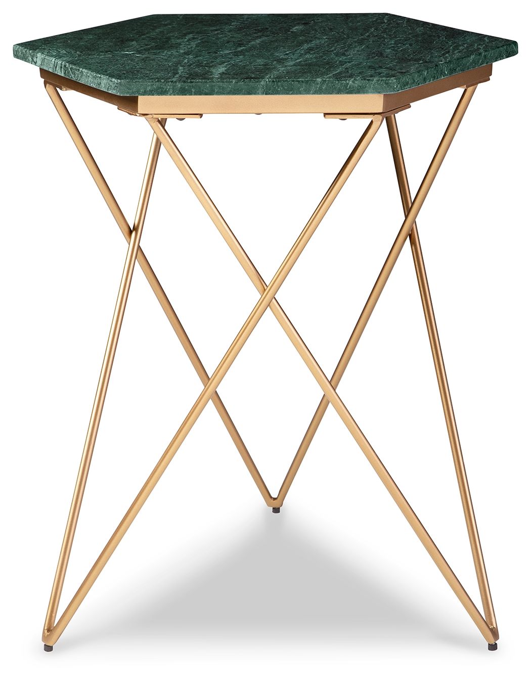 Engelton - Green / Gold - Accent Table by Signature Design by Ashley® | Bel Furniture