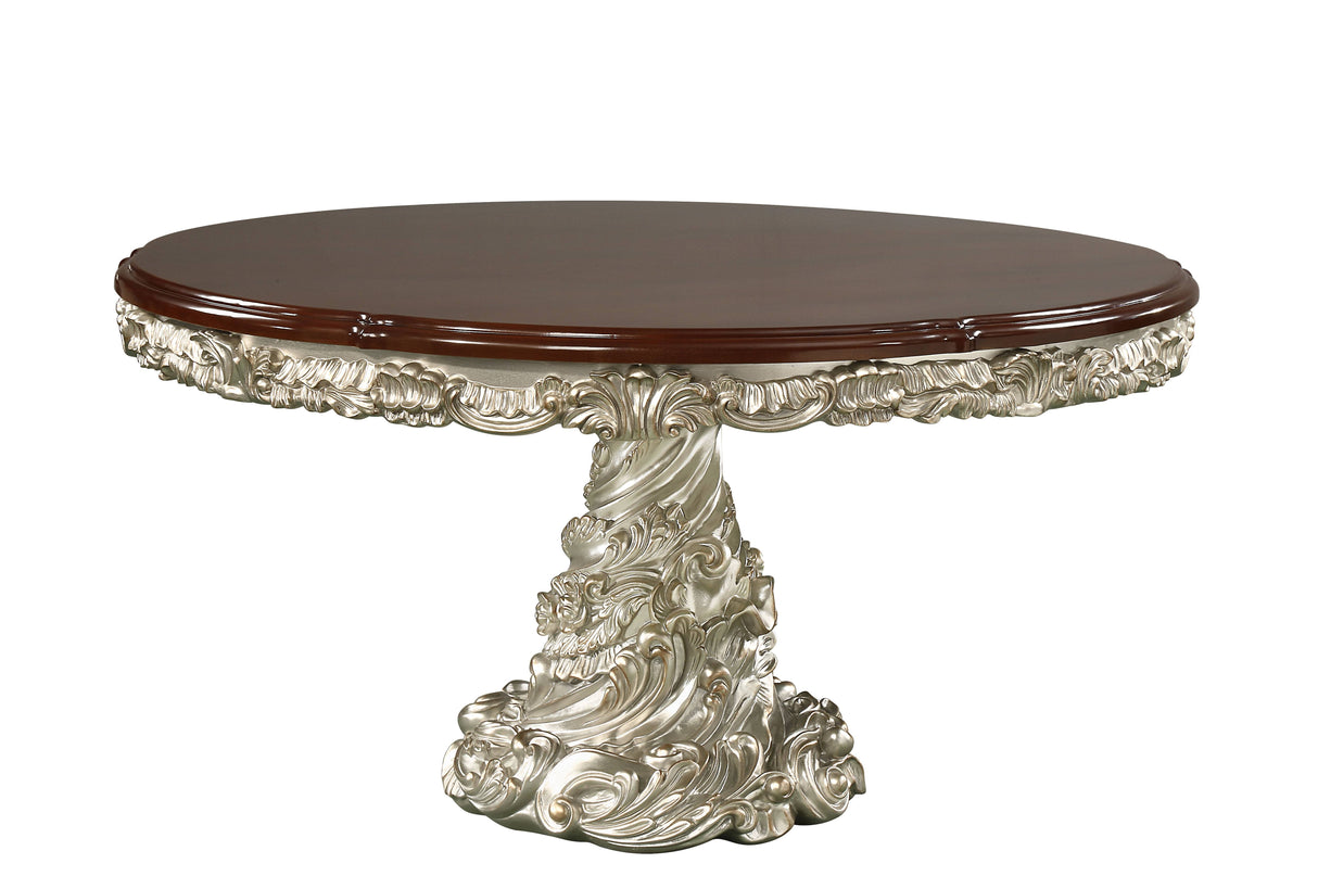 Vienna 7 PIECE ROUND DINING ROOM SET by Mollai Collections | Bel Furniture