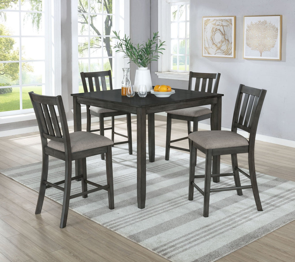 5 PIECE Counter height DINING ROOM SET by Mollai Collections | Bel Furniture