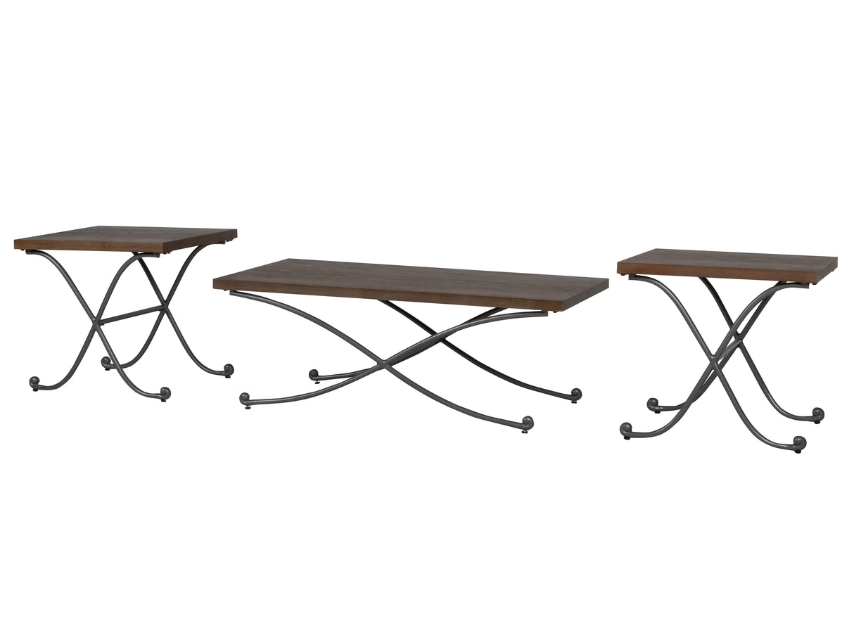 3 PIECE COFFEE TABLE SET by Sara Collections | Bel Furniture