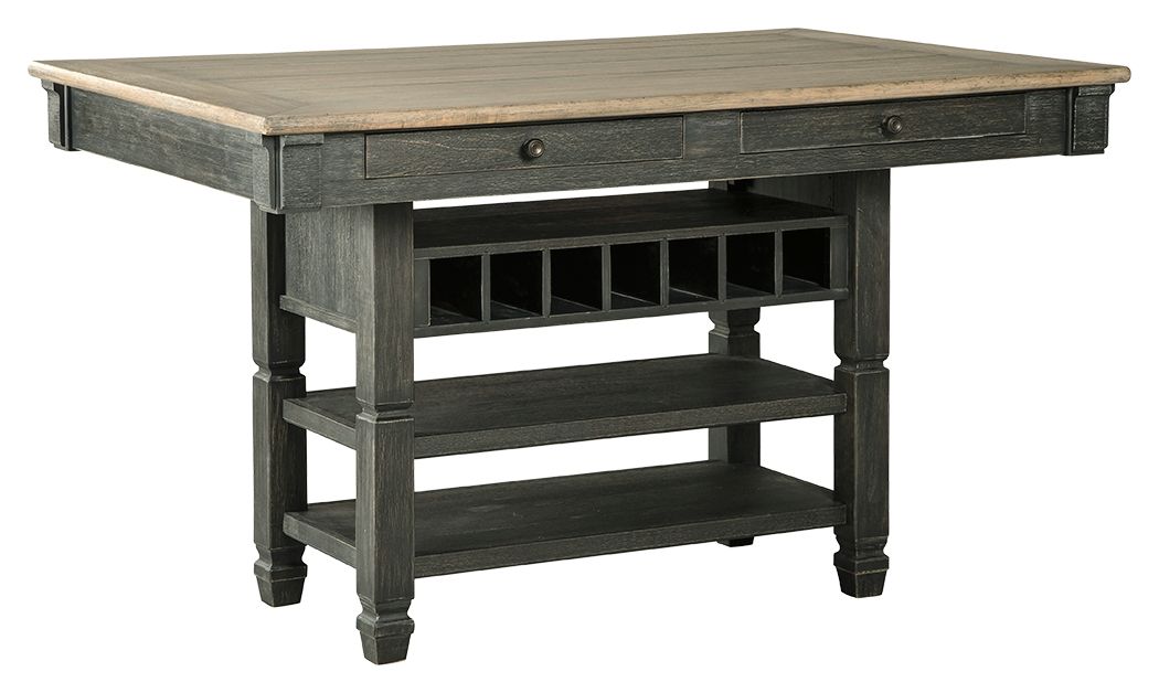 Tyler Creek - Black / Gray - Rectangular Dining Room Counter Table by Signature Design by Ashley® | Bel Furniture