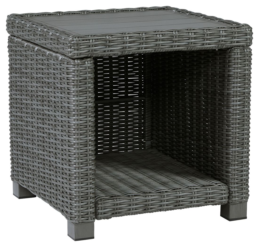 Elite Park - Gray - Square End Table by Signature Design by Ashley® | Bel Furniture