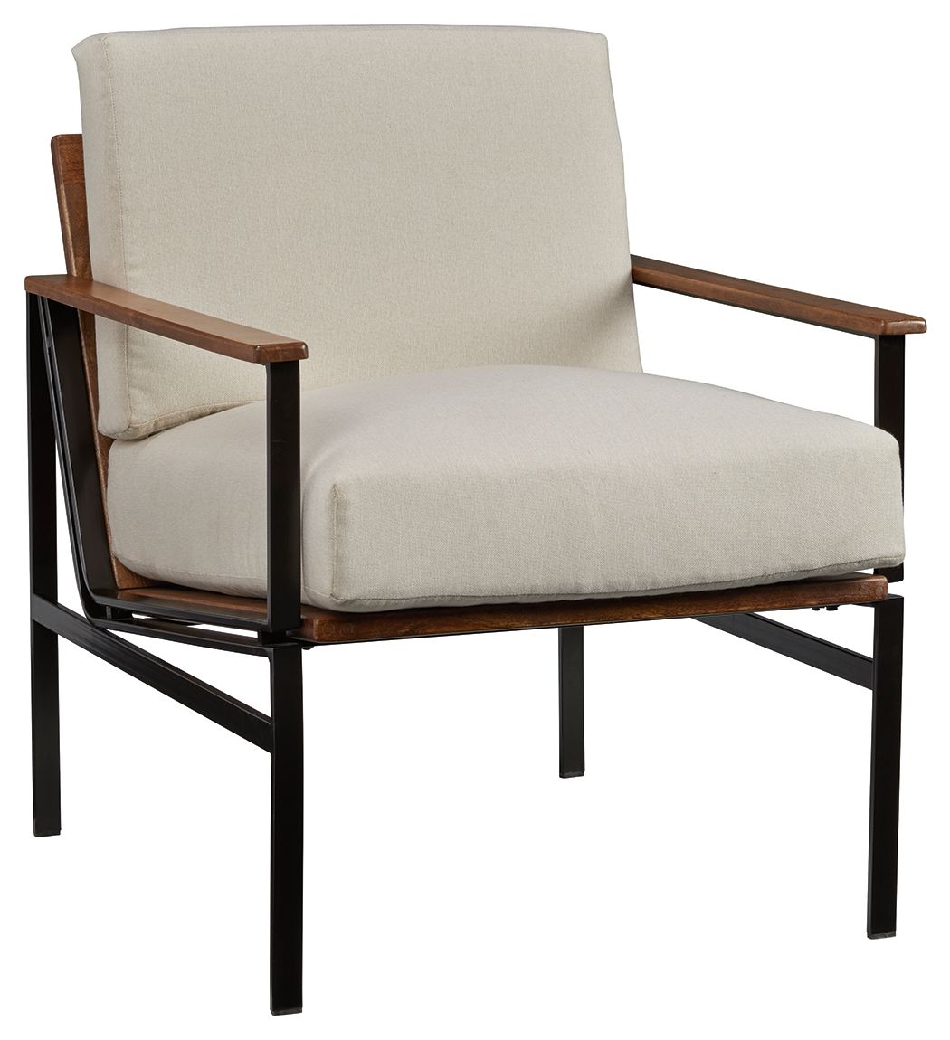 Tilden - Ivory / Brown - Accent Chair by Signature Design by Ashley® | Bel Furniture