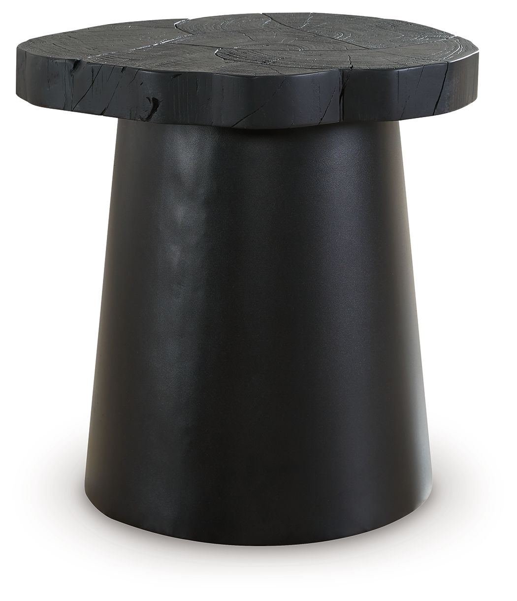 Wimbell - Black - Round End Table by Signature Design by Ashley® | Bel Furniture