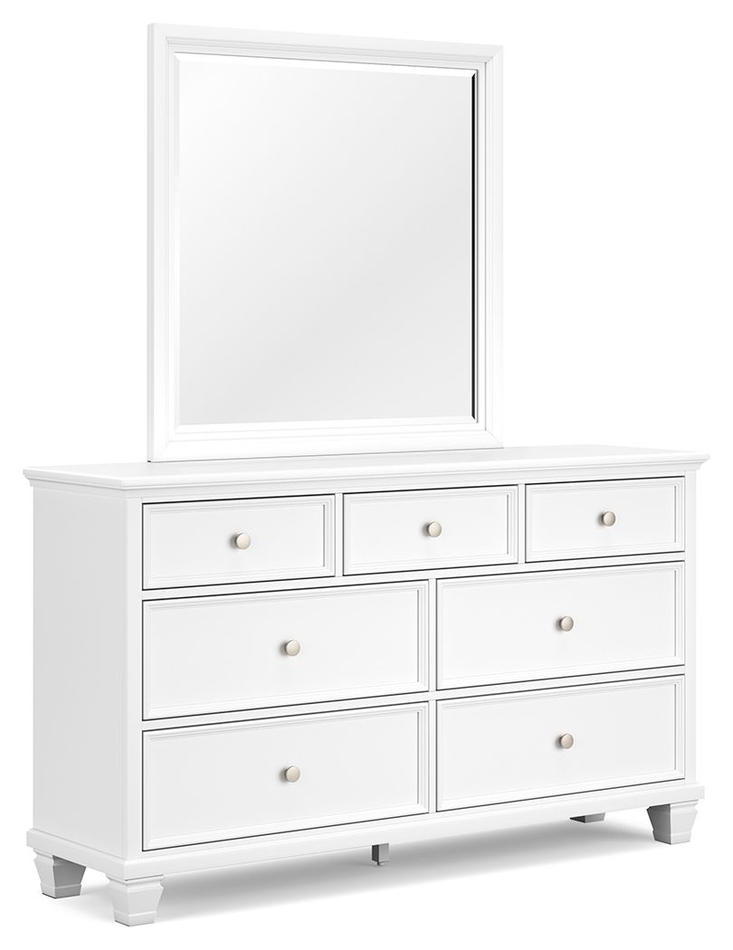 Fortman - White - Dresser And Mirror by Signature Design by Ashley® | Bel Furniture